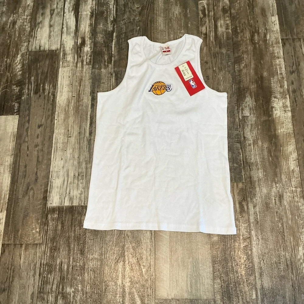 White NBA Lakers Tank Top Size Medium - Picture 4 of 6